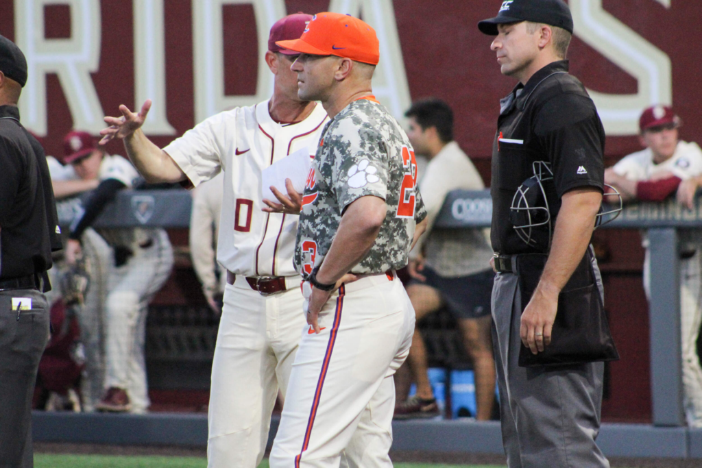 Jackson Baumeister's dominant pitching performance led his team to a 5-1 win