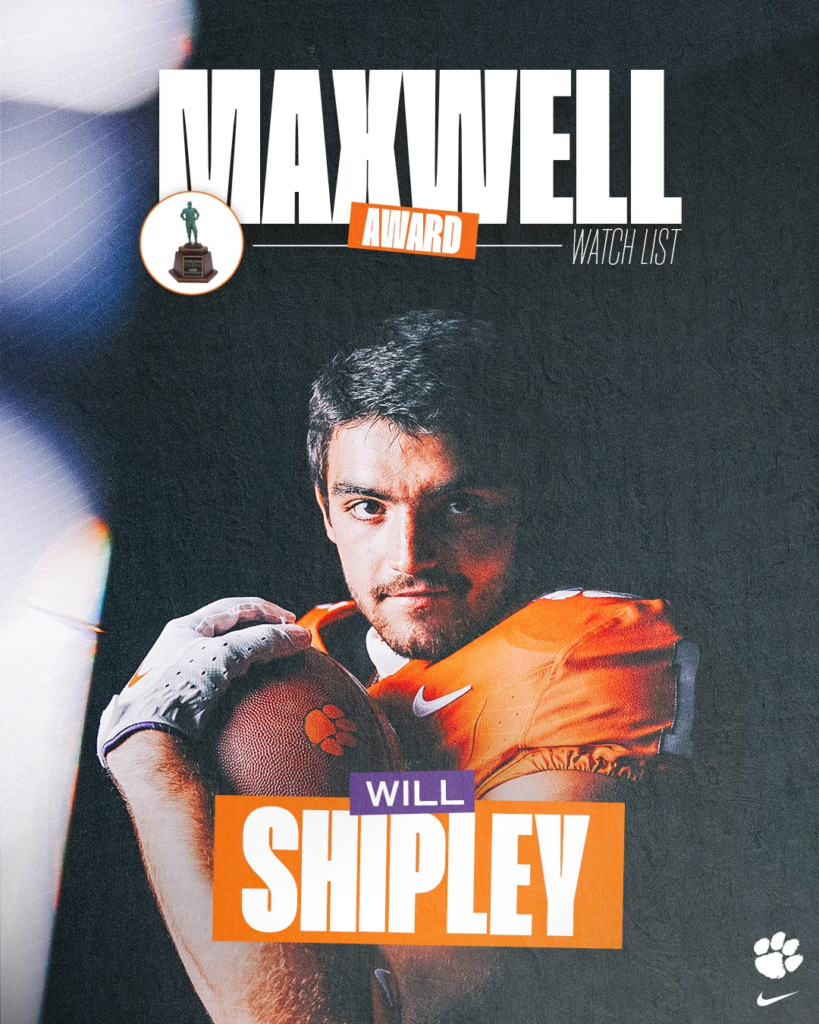Will Shipley Named as a Maxwell Award Watch List Candidate