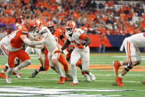 Phil Mafah rushes for a touchdown