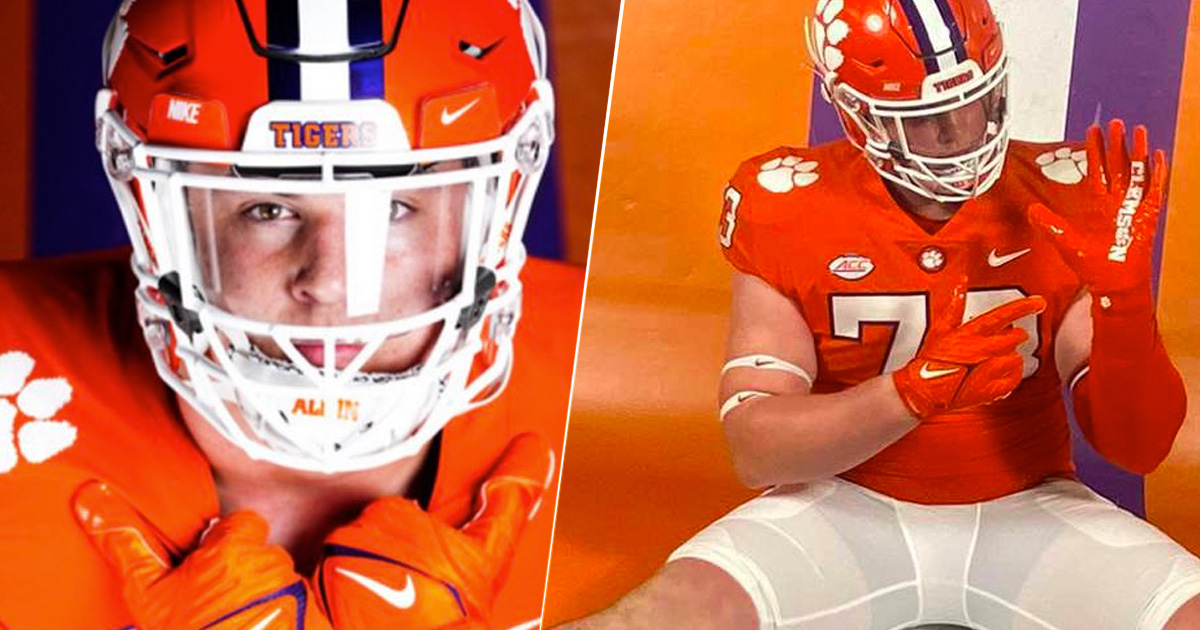 Clemson's 2024 Recruiting Class Offensive Linemen Ronan O'Connell and