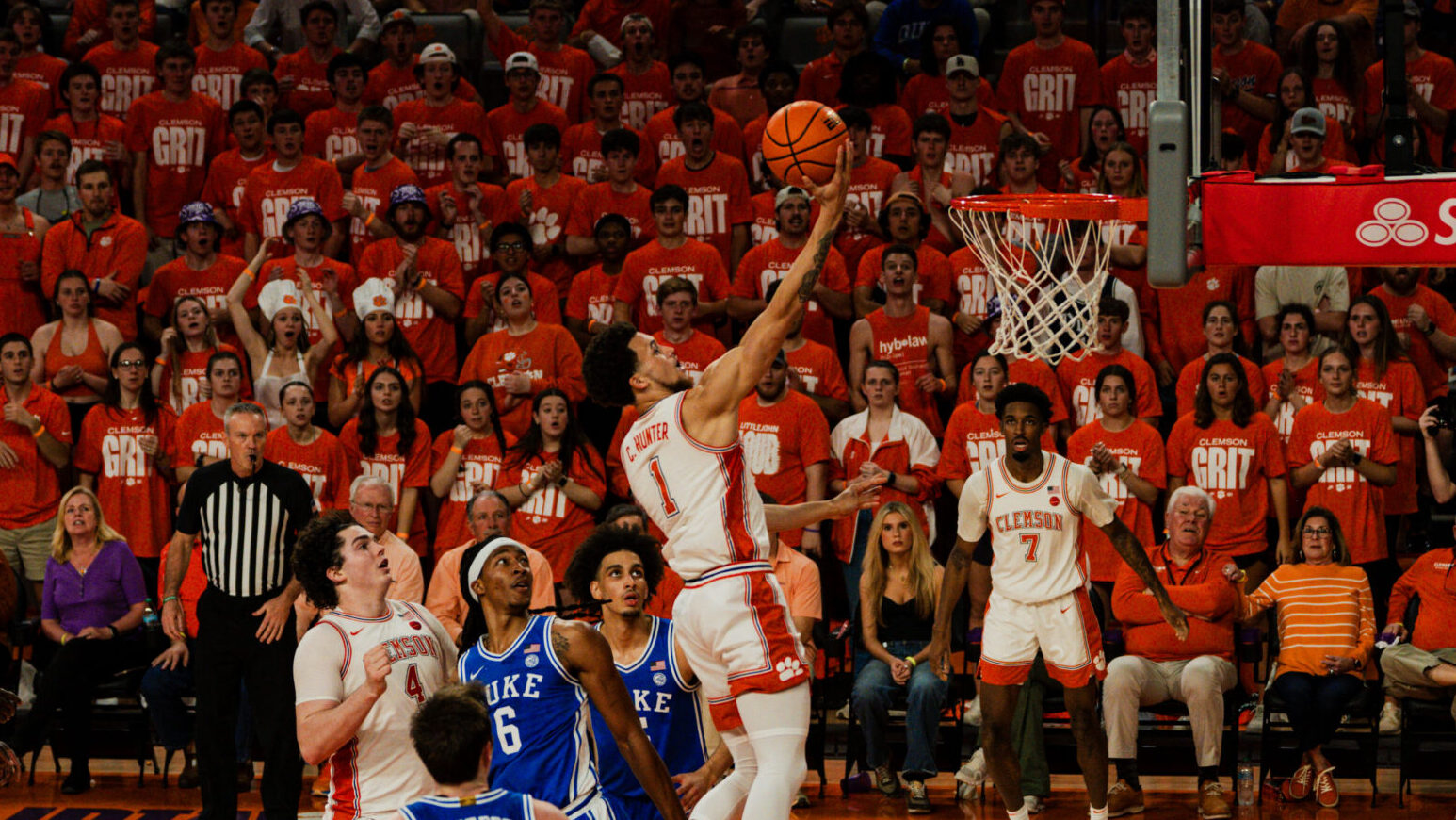 Clemson Basketball Clinch double bye ACC Tounament - Chase Hunter